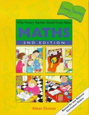 Cover of: What Primary Teachers Should Know About Maths (Primary Bookshelf)