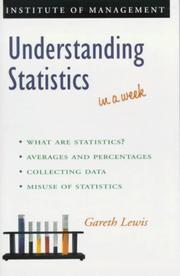 Cover of: Understanding Statistics in a Week