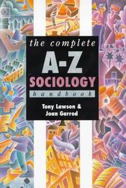 Cover of: The Complete A-Z Sociology Handbook (Complete A-Z Handbooks)