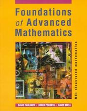 Cover of: Foundations of Advanced Mathematics (MEI Structured Mathematics S.)