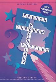 Cover of: French Vocabulary by Gillian Taylor