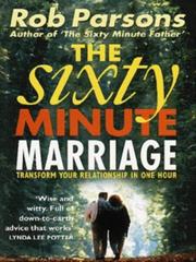 Cover of: The Sixty Minute Marriage