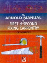 Cover of: Manual of First and Second Fixing Carpentry