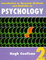 Cover of: Introduction To Research Methods and Statistics in Psychology by Hugh Coolican, Hugh Coolican