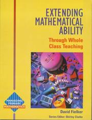 Cover of: Extending Mathematical Ability (Managing Primary Mathematics) by David Fielker