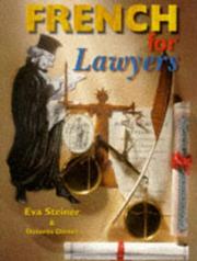 Cover of: French for Lawyers by Dolores Ditner, Eva Steiner