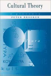 Cover of: Cultural theory | Peter Brooker
