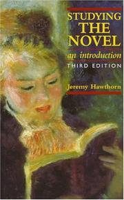 Cover of: Studying the novel by Jeremy Hawthorn