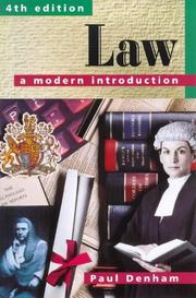 Cover of: Law by Paul Denham