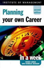 Cover of: Planning Your Career in a Week (Successful Business in a Week)