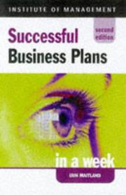 Cover of: Successful Business Plans in a Week (Successful Business in a Week)