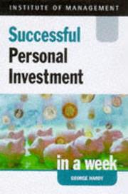 Cover of: Successful Personal Investment in a Week