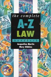 Cover of: The Complete A-Z Law Handbook (Complete A-Z Handbooks)