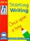 Cover of: Starting Writing