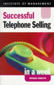 Cover of: Successful Telephone Selling in a Week