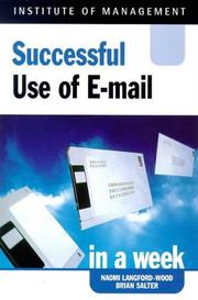 Cover of: Successful Use of Email in a Week (Successful Business in a Week)