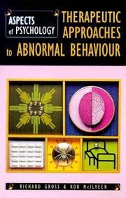 Cover of: Therapeutic Approaches To Abnormal Behaviour (Aspects of Psychology)
