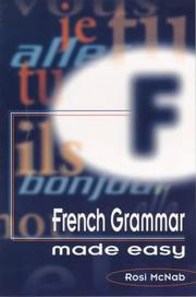 Cover of: French Grammar Made Easy