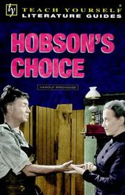 Cover of: "Hobson's Choice"