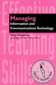 Cover of: Managing Information and Communication Technology (Effective Teaching Skills)