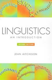 Cover of: Linguistics by Jean Aitchison, Jean Aitchison