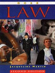 Cover of: GCSE Law by Jacqueline Martin
