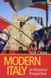 Cover of: Modern Italy in Historical Perspective by Nick Carter