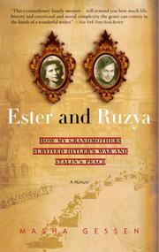 Cover of: Ester and Ruzya | Masha Gessen
