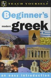 Cover of: Beginner's Greek (Teach Yourself)