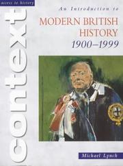 Cover of: An introduction to modern British history, 1900-1999 by Lynch, Michael