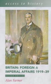 Cover of: Britain: Foreign & Imperial Affairs 1919-39 (Access to History)