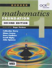 Cover of: Hodder Mathematics Foundation 1 (Hodder Mathematics)