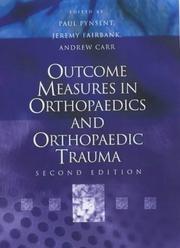 Cover of: Outcome Measures in Orthopaedics and Orthopaedic Trauma (Hodder Arnold Publication)