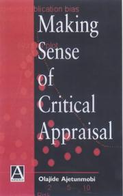 Cover of: Making Sense of Critical Appraisal