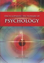 Cover of: Encyclopaedic Dictionary of Psychology