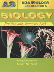 Cover of: Aqa (A) As Biology Revision and Summary Book (Aqa Biology Specification a)