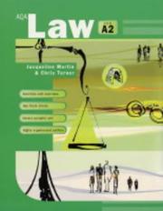 Cover of: AQA Law for A2 by Jacqueline Martin, Chris Turner