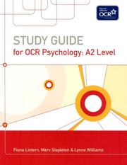 Cover of: Study Guide for OCR Psychology by Fiona Lintern, Merv Stapleton, Lynne Williams
