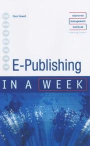 Cover of: E-Publishing in a Week (In a Week)