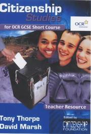 Cover of: Citizenship Studies for Ocr Gcse Short Course by Tony Thorpe, David Marsh