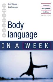 Cover of: Understanding Body Language in a Week (In a Week)