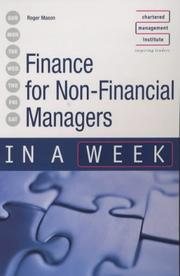 Cover of: Finance for Non-Financial Managers in a Week (In a Week)