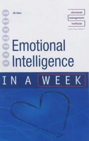Cover of: Emotional Intelligence in a Week (In a Week) | Jill Dann