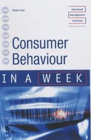Cover of: Consumer Behaviour in a Week (In a Week) by Susan Cave