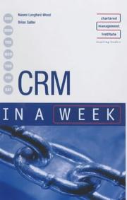 Cover of: CRM in a Week (In a Week)