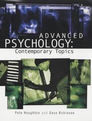 Cover of: Advanced Psychology: Contemporary Topics (Arnold Publication)