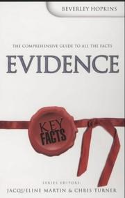 Cover of: Evidence (Key Facts) by Beverley Hopkins