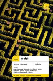 Front cover of Welsh (Teach Yourself Languages) by Christine Jones