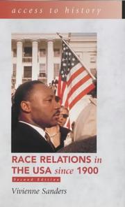 Cover of: Race Relations in the USA since 1900 (Access to History)