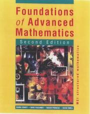 Cover of: Foundations of Advanced Mathematics (MEI Structured Mathematics)